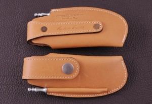 Etui 12 cm fauve pour couteau vendetta de fabrication artisanale