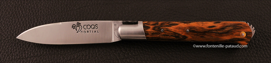 Le 5 Coqs knife, Bocote