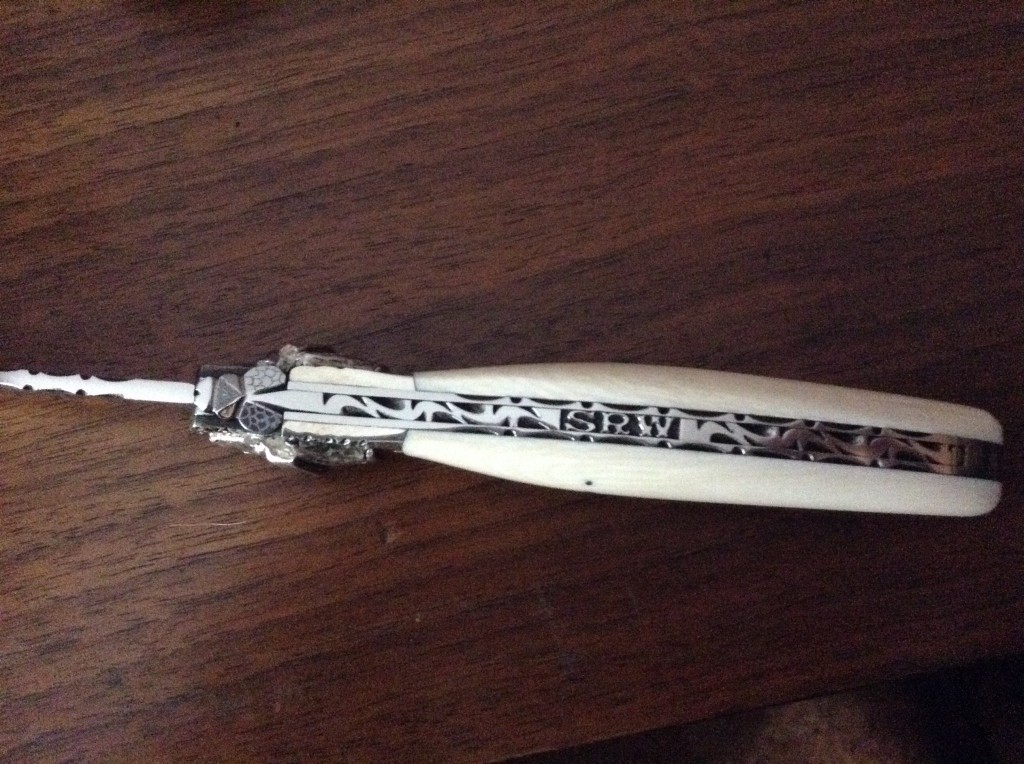 Laguiole knife ivory and silver Laguiole knife ivory and silver