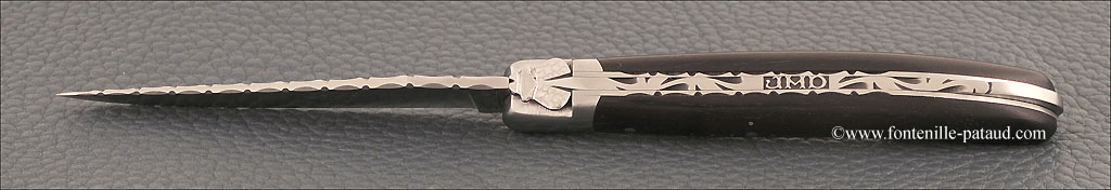 Engraving French knives