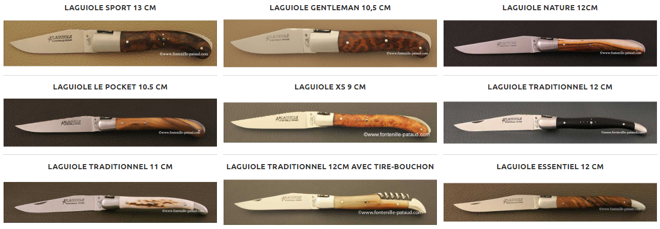 choix couteau de poche laguiole