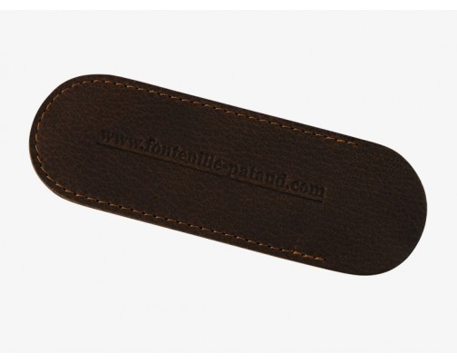 Leather pouch made in France included Leather pouch made in France included