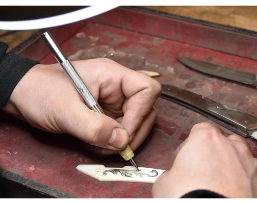 Free-hand scrimshaw Free-hand scrimshaw